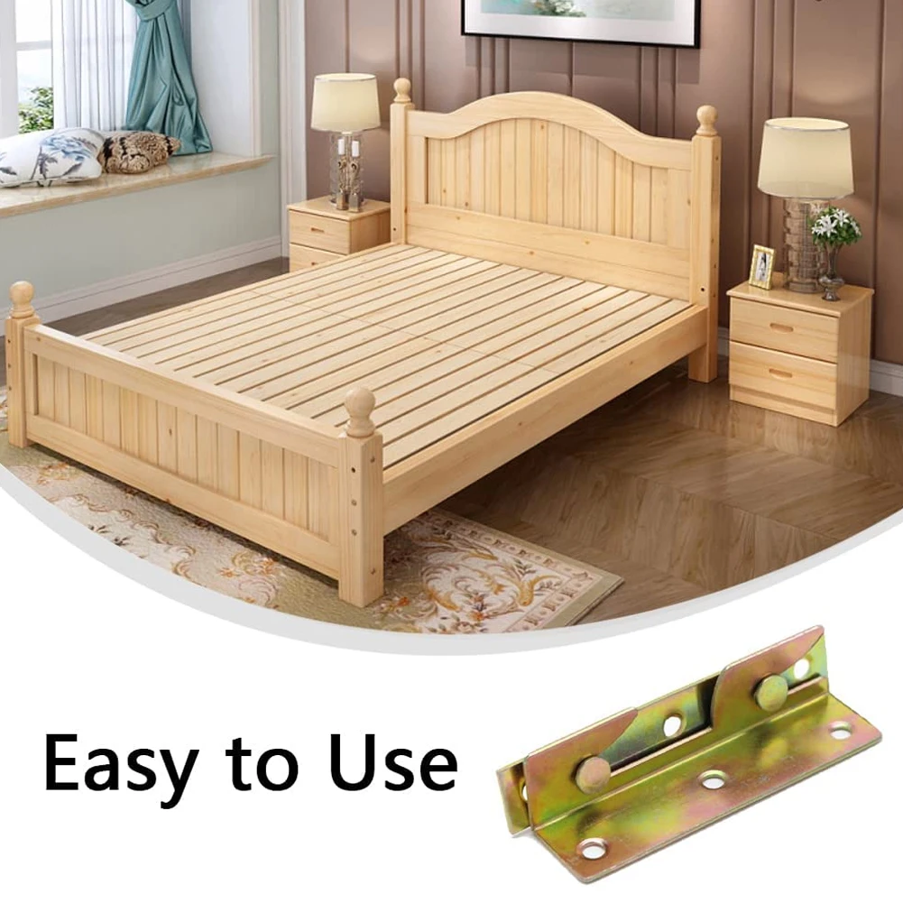 Bed Rail Bracket Bed Hinge Bed Bed Rail Brackets Brass Connection Equipment Heavy Duty Bed Rail Fittings Wooden