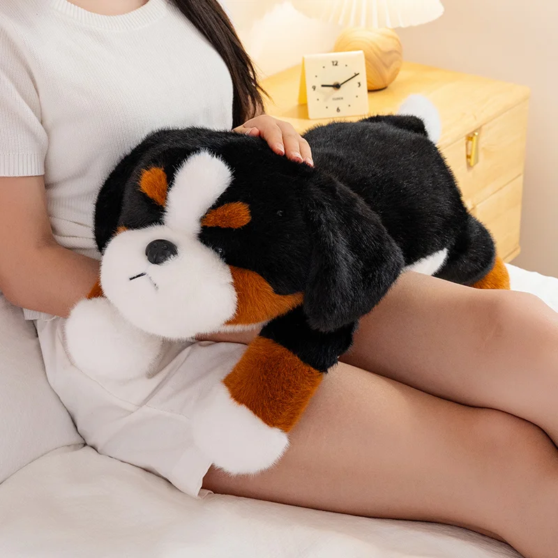 30/40/50cm Kawaii Lying Animal Plush Doll Pillow Panda Dinosaur Hippo Dog Plush Toy Home Decor Appease Gift For Children view 3