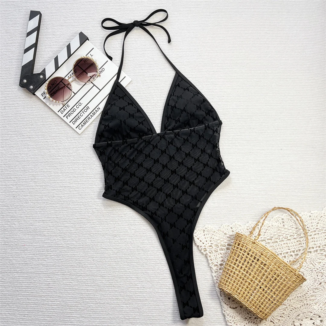 Neuer Neckholder-Mini-Micro-String-Badeanzug mit hohem Beinausschnitt für Damen, einteiliger Badeanzug, Monokini mit Polsterung, Badebekleidung, Badeanzug, Modell V6474 – Detail 8