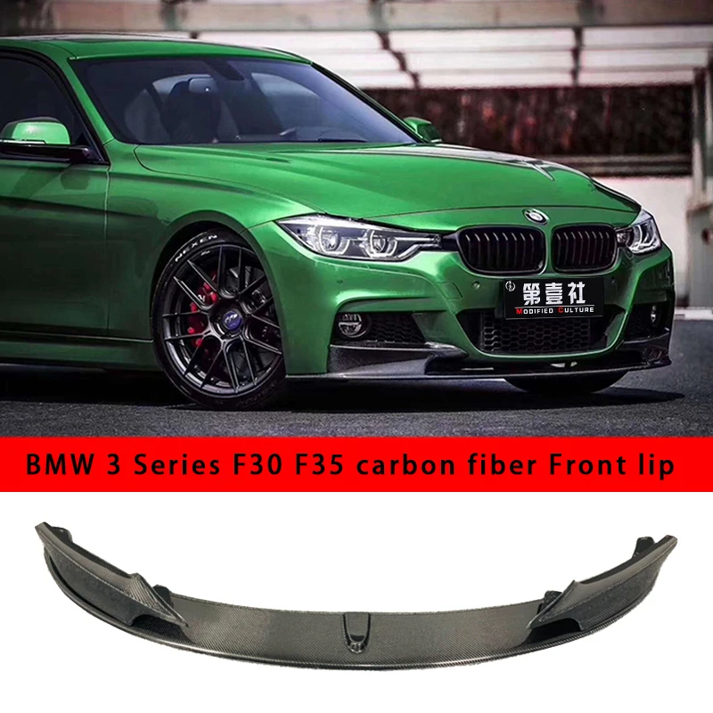 

High quality 3K carbon fiber front lip suitable for 2012-2019 BMW 3 Series F30 F35 modified JDM style low front bumper lip