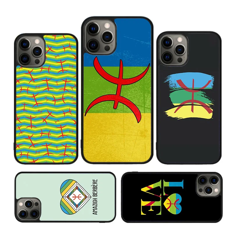 Amazigh Berber Flag Phone Case For iPhone 16 15 14 XR XS 11 12 mini 13 Pro MAX Plus cover shell coque