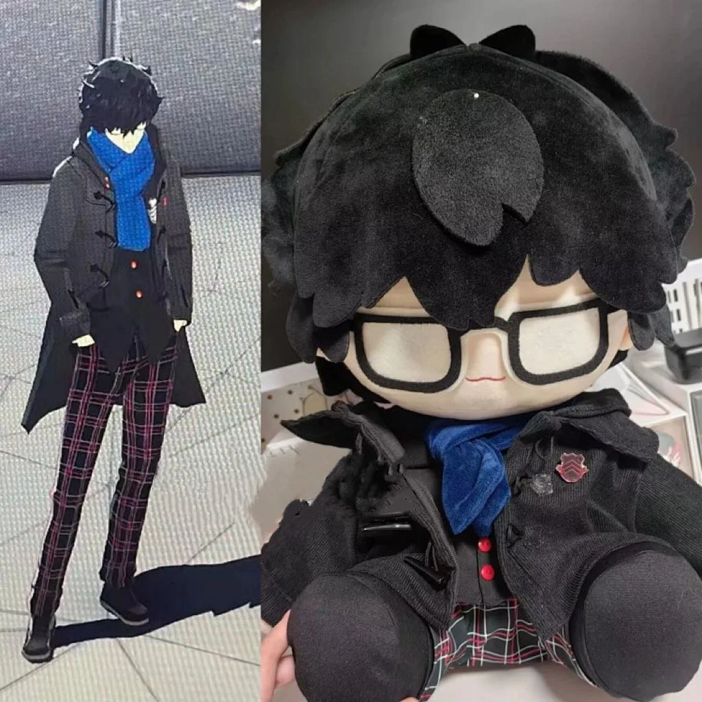 40CM Anime Amamiya Ren Attributes Cosplay Soft Plush Doll Body Dress Up Stuffed Toys Sitting Posture Figures PillowGift