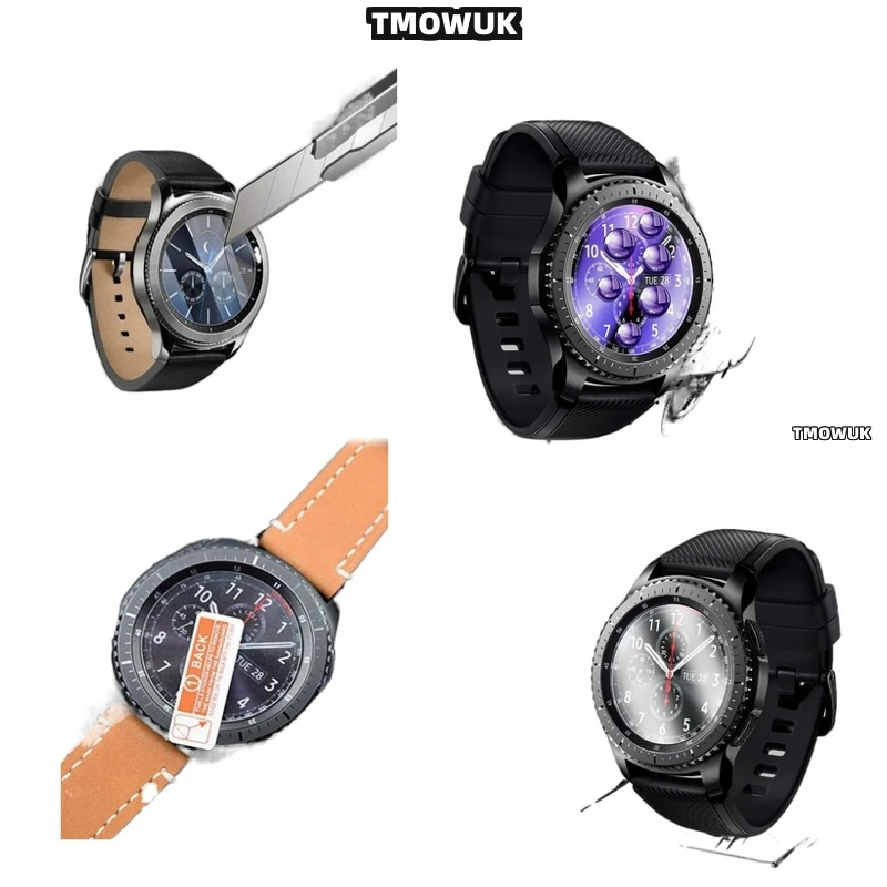

Tempered Glass Screen Guard For Samsung Gear Sport Gear 2 3 4 zero HD Anti - Scratch 9H Hardness Smart Watch Film