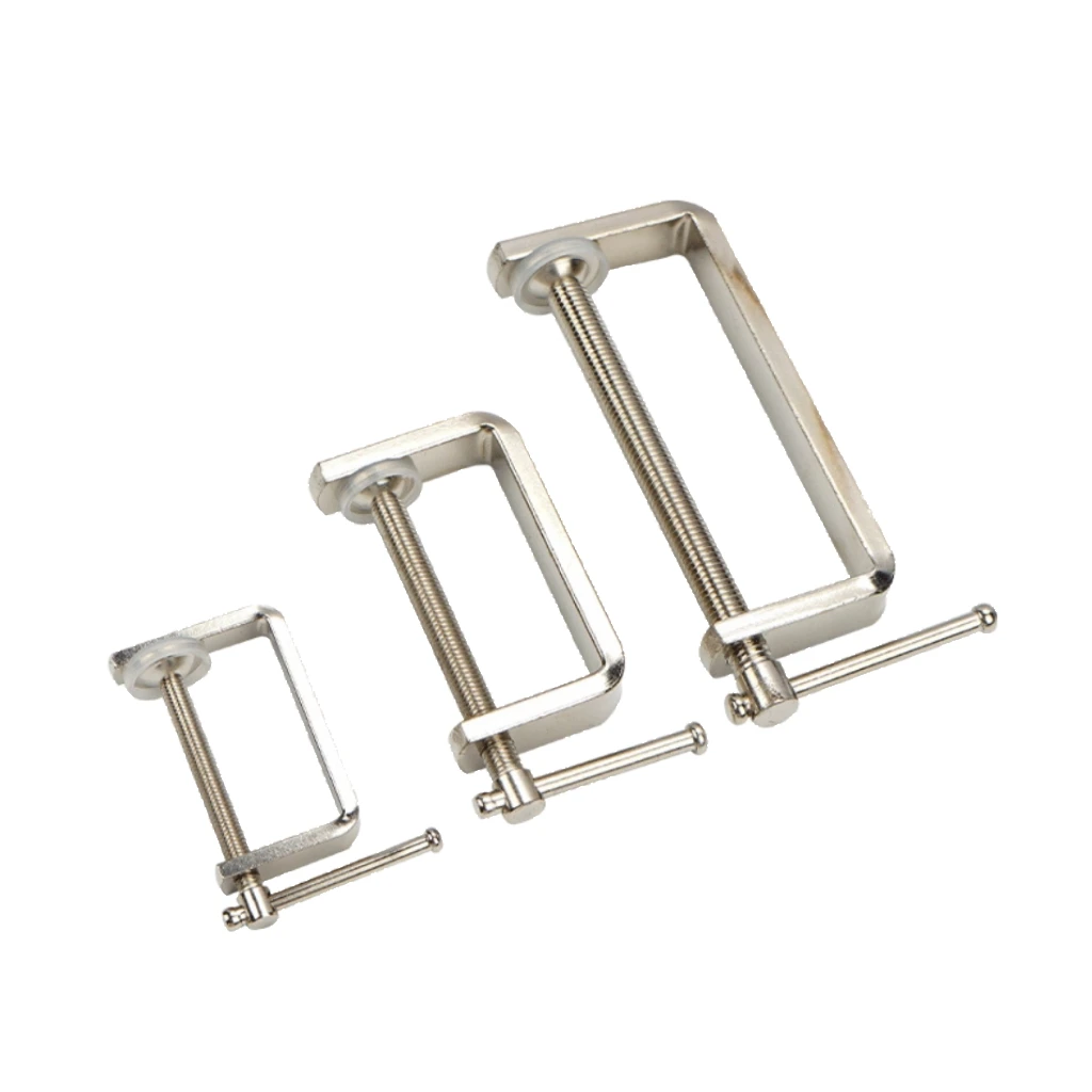 0-105mm Heavy Duty Woodworking Clamp Set Stainless Steel C Clamp Tools for Welding/Carpenter DIY Hand Tool Grip Clipping