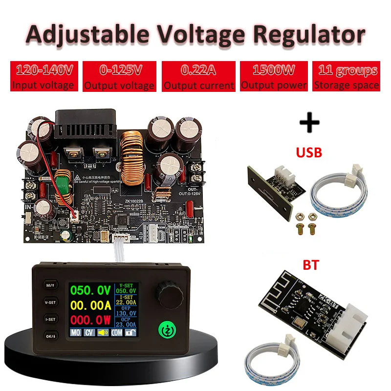 CNC Adjustable Voltage Regulator Laboratory Constant Voltage Current Power Supply with Bluetooth/USB Module Step-down Module