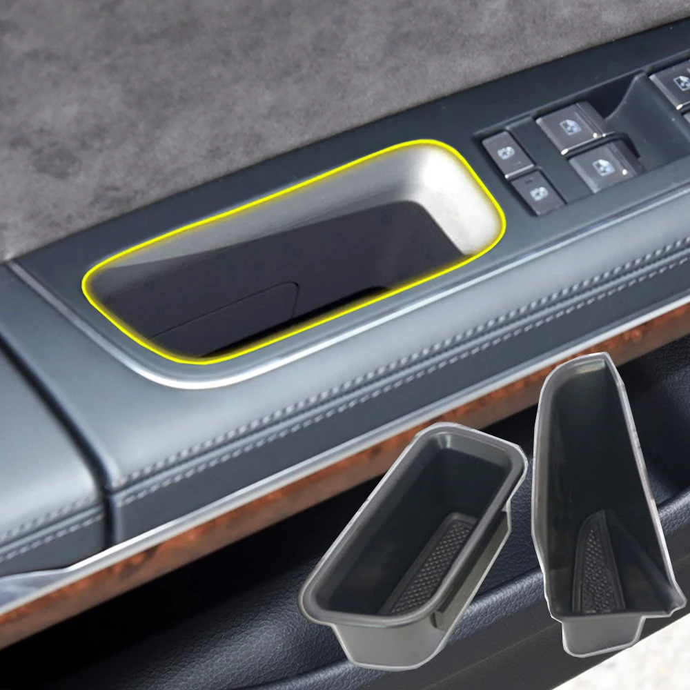 Auto-Türgriff Aufbewahrungsbox Organizer ABS für Audi A8 D5 4N 2018-2021 LHD Behälter Halterung Auto-Innenraum Zubehör