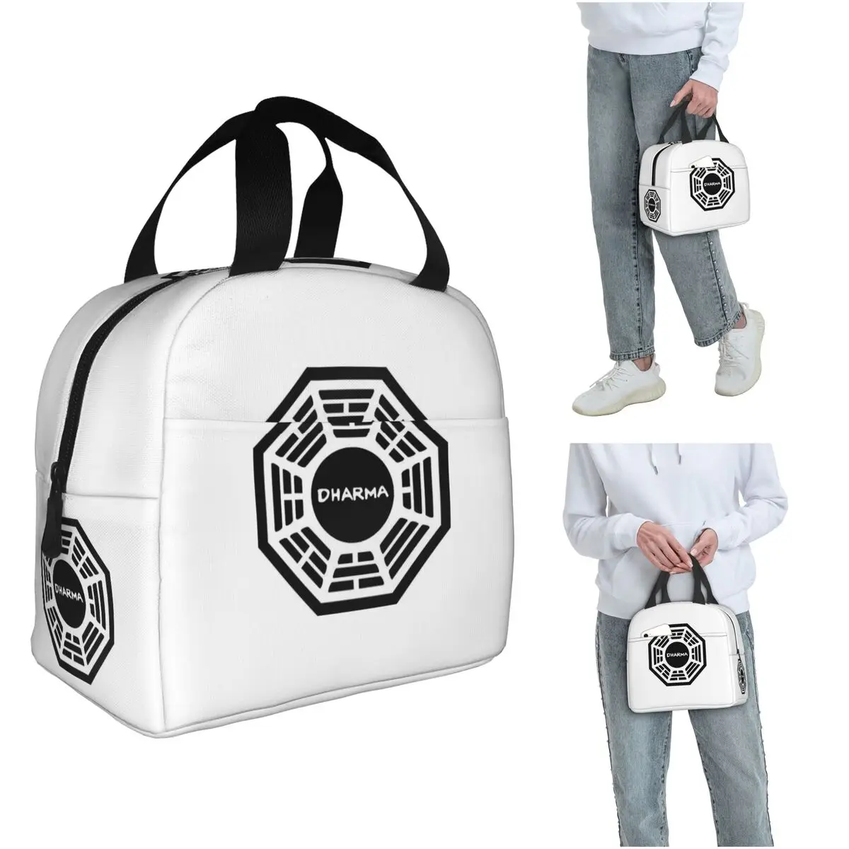 

Изолированная сумка для обедов The Dharma Initiative для женщин и детей, портативные контейнеры для еды, термосумка для обедов