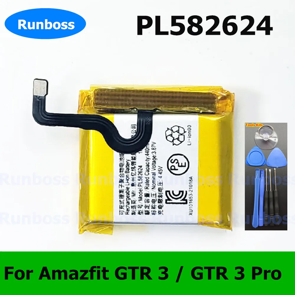PL582624 410mAh Smart Watch Battery For Huami Amazfit GTR 3 GTR 3 Pro 3Pro Batteries