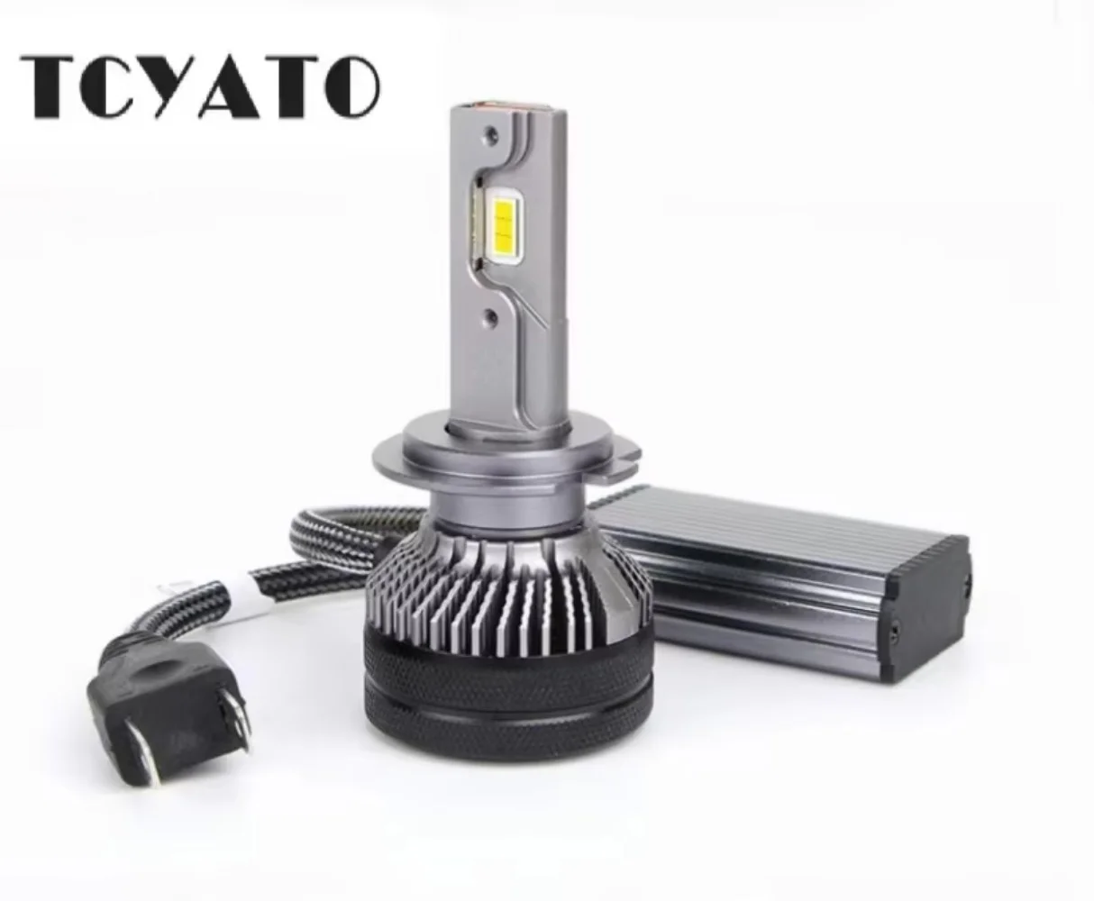 

TCYATO 2PCS K5 PLUS 140W H7 Canbus Led Bulbs LED H4 H11 HB3 9005 6000K Led Double Copper Tube Fog Light 12V