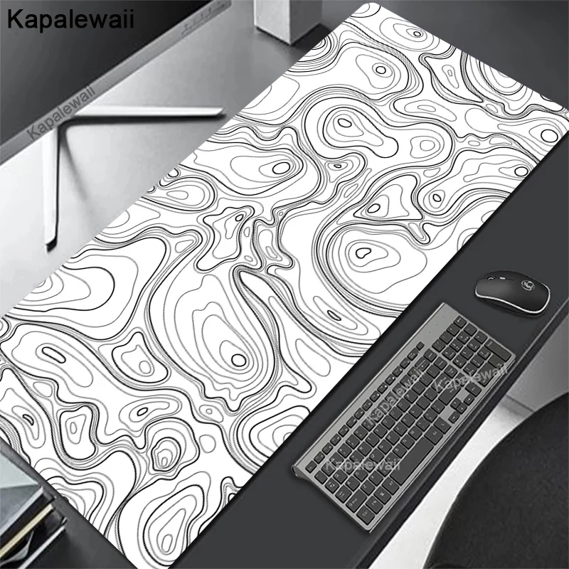 Schwarz-Weiß-Gaming-Mauspad Gamer Computer Mouse pad Unternehmen große Maus matten xxl 900x400 Kunst Maus Teppich verlängerte Schreibtisch matte