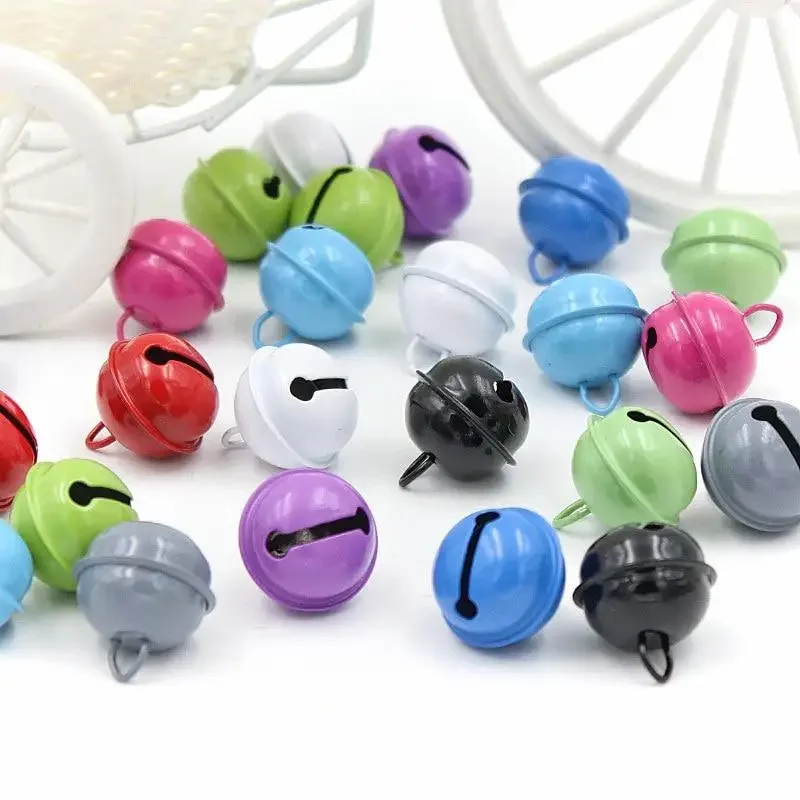 

20PCS Rich and Colorful Christmas Bells Beads Jingle Party Decoration Pendants DIY Crafts Handmade Accessories
