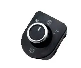 

Premium Grade Matt Chrome Plated Rear View Side Mirror Switch Knob (Heat&Fold Mirror Support) For VW Volkswagen Passat B5 / B5.5