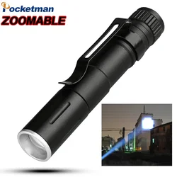 Mini Flashlights Pocket Emergency Light Super Bright LED Flashlight Small Torch Pocket Zoomable Flashlight Waterproof
