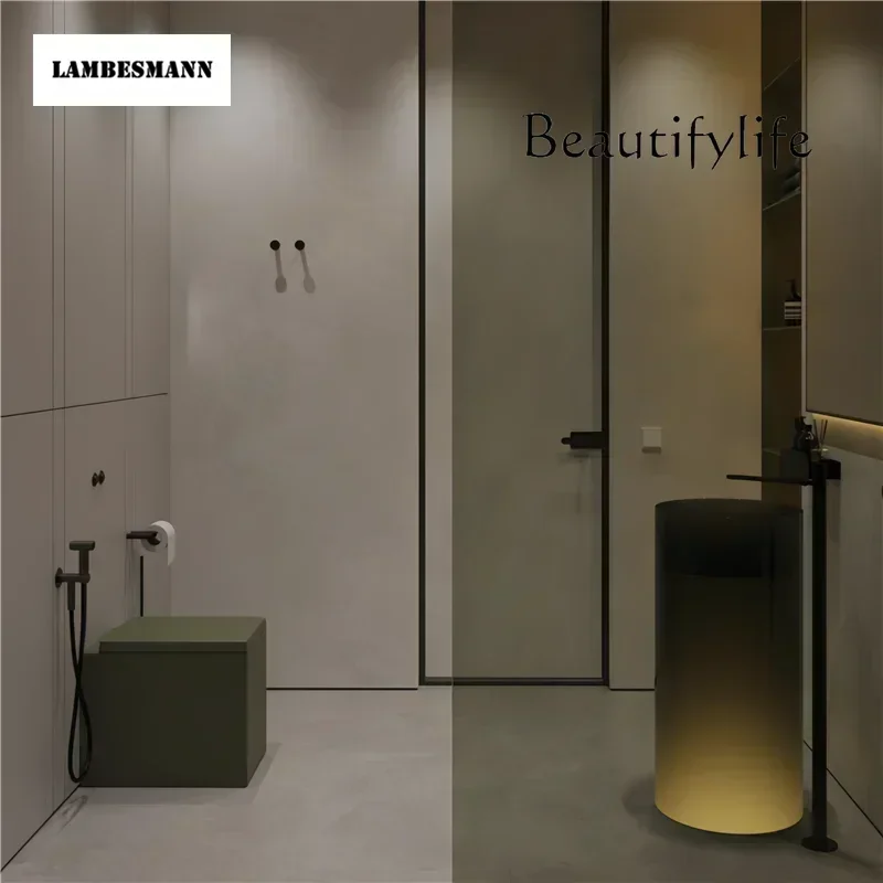 R B FKResin Transparent Luminous Club Small Apartment Hand Washing Basin Washbasin Washbasin Column Basin Sink Pool