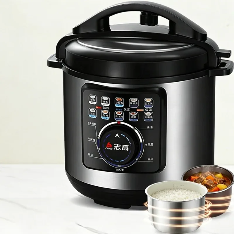 

Electric pressure cooker, rice cooker, double gallbladder 5L, home intelligent reservation, open lid, soup making