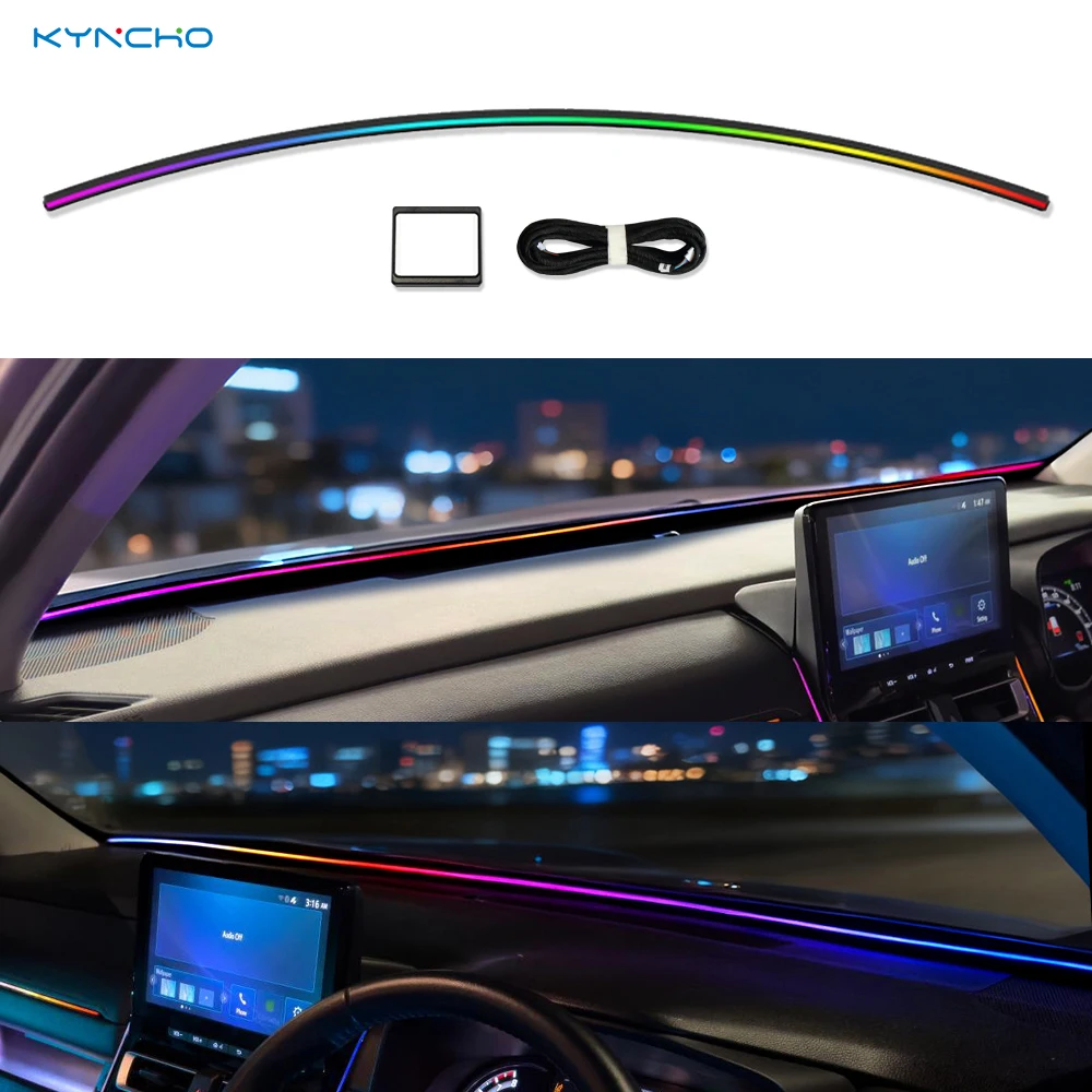 

KYNCHO for Car Interior Dashboard Ambient Light LED Intelligent Colorful Car Ambient Light Symphony Automotive Ambient Lighting