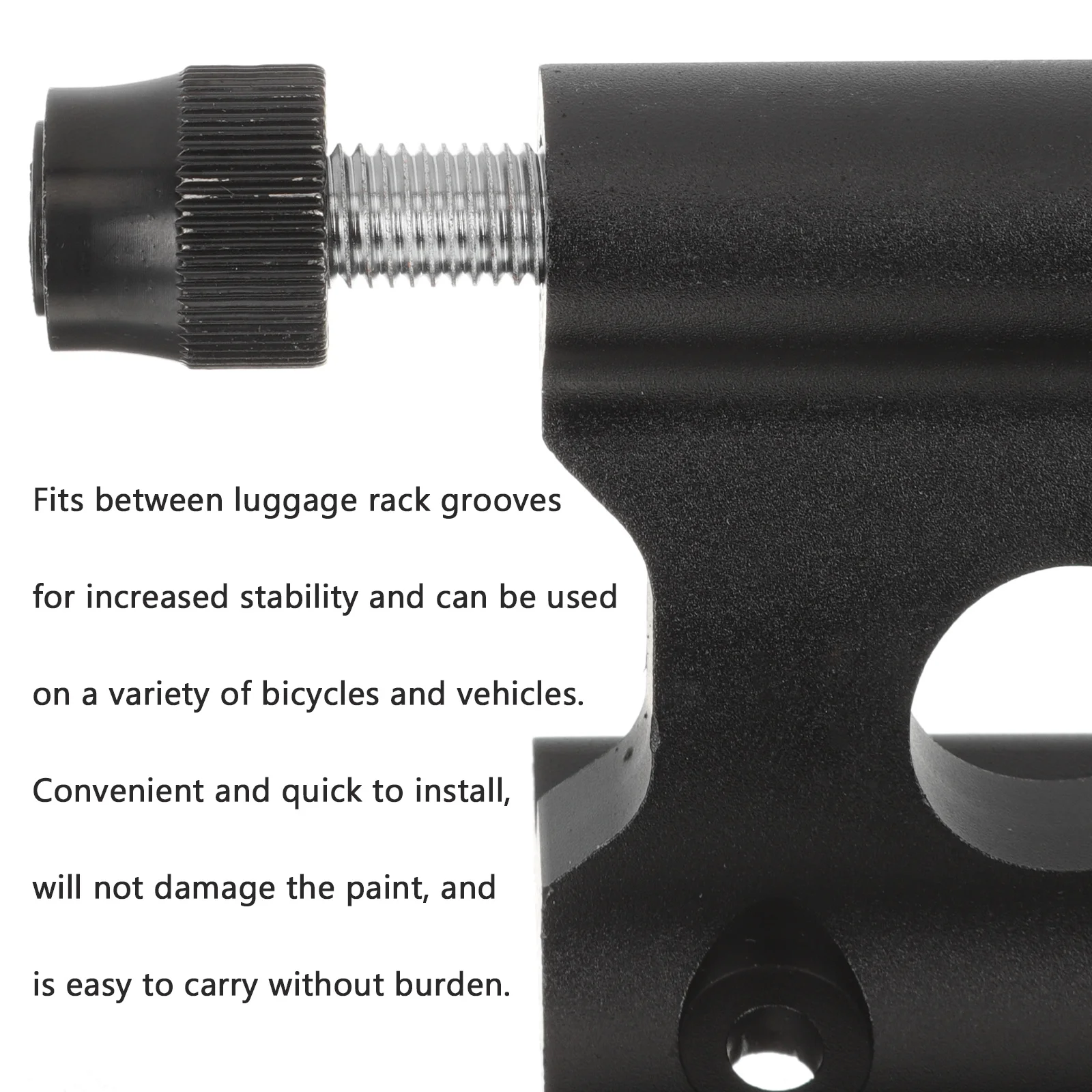 

Quick Release Bike Fork Mount Black Metal Front Fork Axle Securing Bracket Truck Trailer Rack Storage Horizontal Vertical