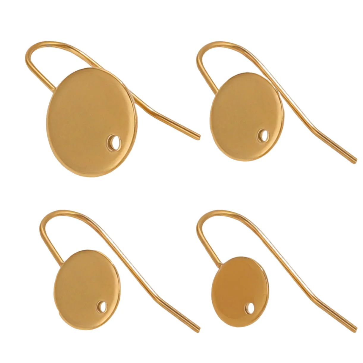 

20pcs Stainless Steel French Hook Earring Hooks Clasp DIY Making Supplies Components Parts for Earring Accessories Blank Craft