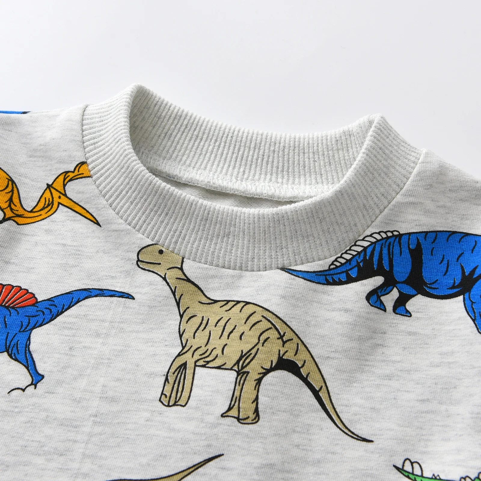 2PCS Toddler Baby Boys Clothes Set New Dinosaur Printed Sweatshirt Top and Casual Long Pants Spring Autumn Outfit Set for Boys