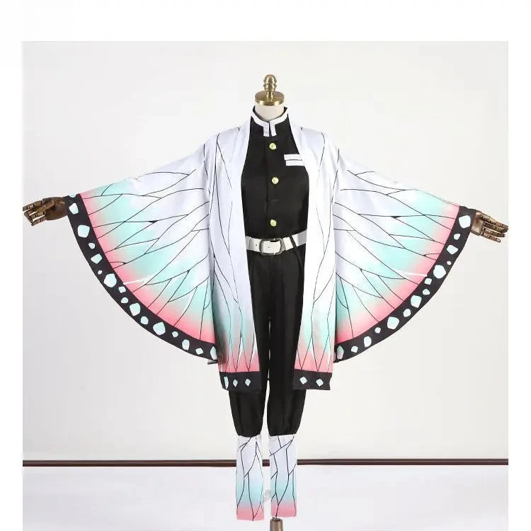 

Demon Slayer Shinobu Kocho Cosplay Costume Set - Butterfly Haori Kimono & Uniform, Anime Hashira Role-Play Outfit for Cosplay