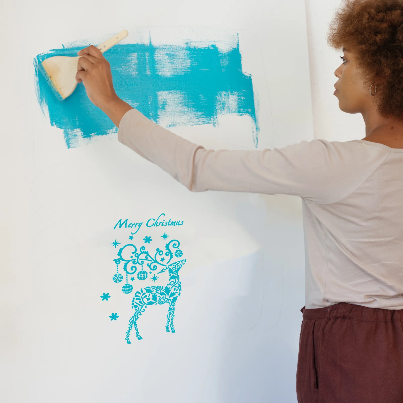 

10pcs Painting Templates Reusable Plastic Christmas Stencils For Diy Drawing Art Craft Hollow Festival Template