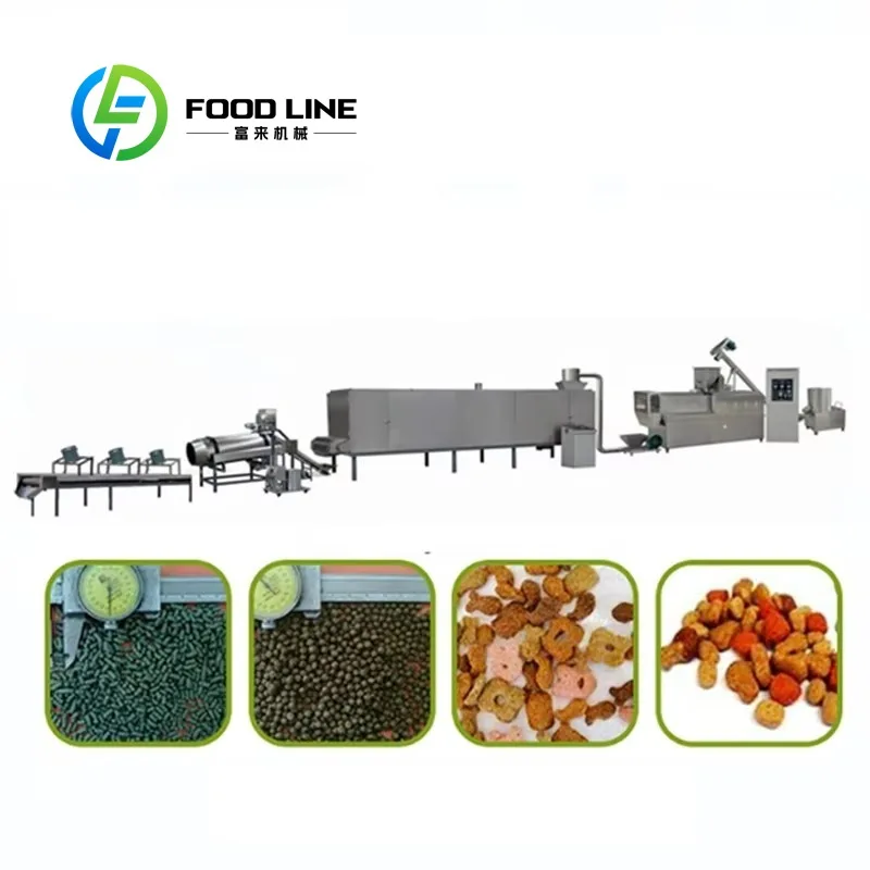 Customized Industrial Twin Screw Stainless Steel Extruder High Quality Floating Fish Feed Production Making Equipment