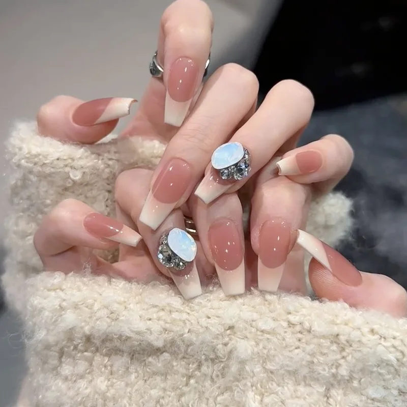 

Popular Wear Nail Love French Premium Handmade Nail Art Sweet Wind