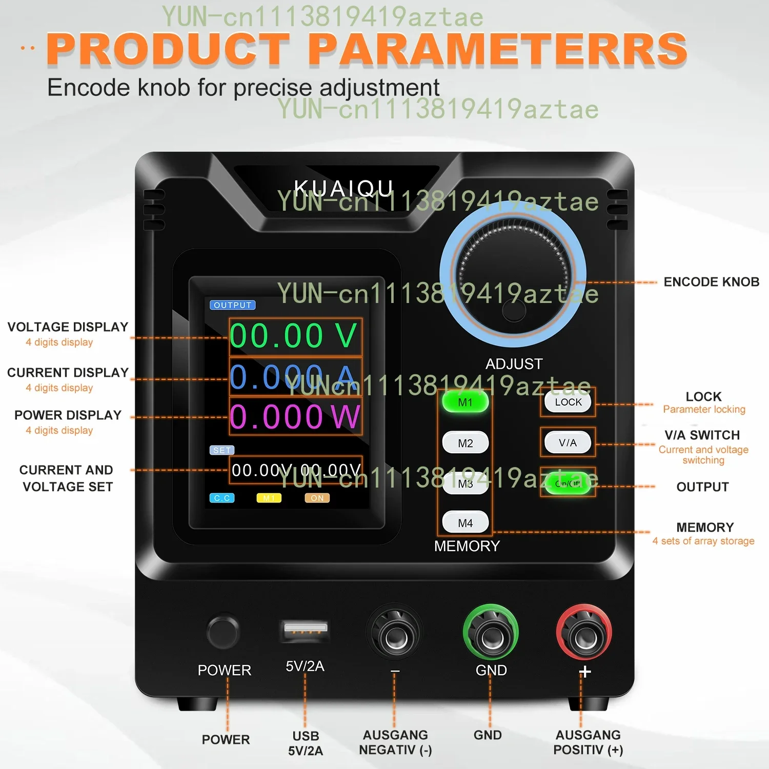 200V 1A 200W Adjustable 24V 36V 48V 100V 120V 150V 180V Switching Power Supply SPPS-D2001 Programmable Storage Memory