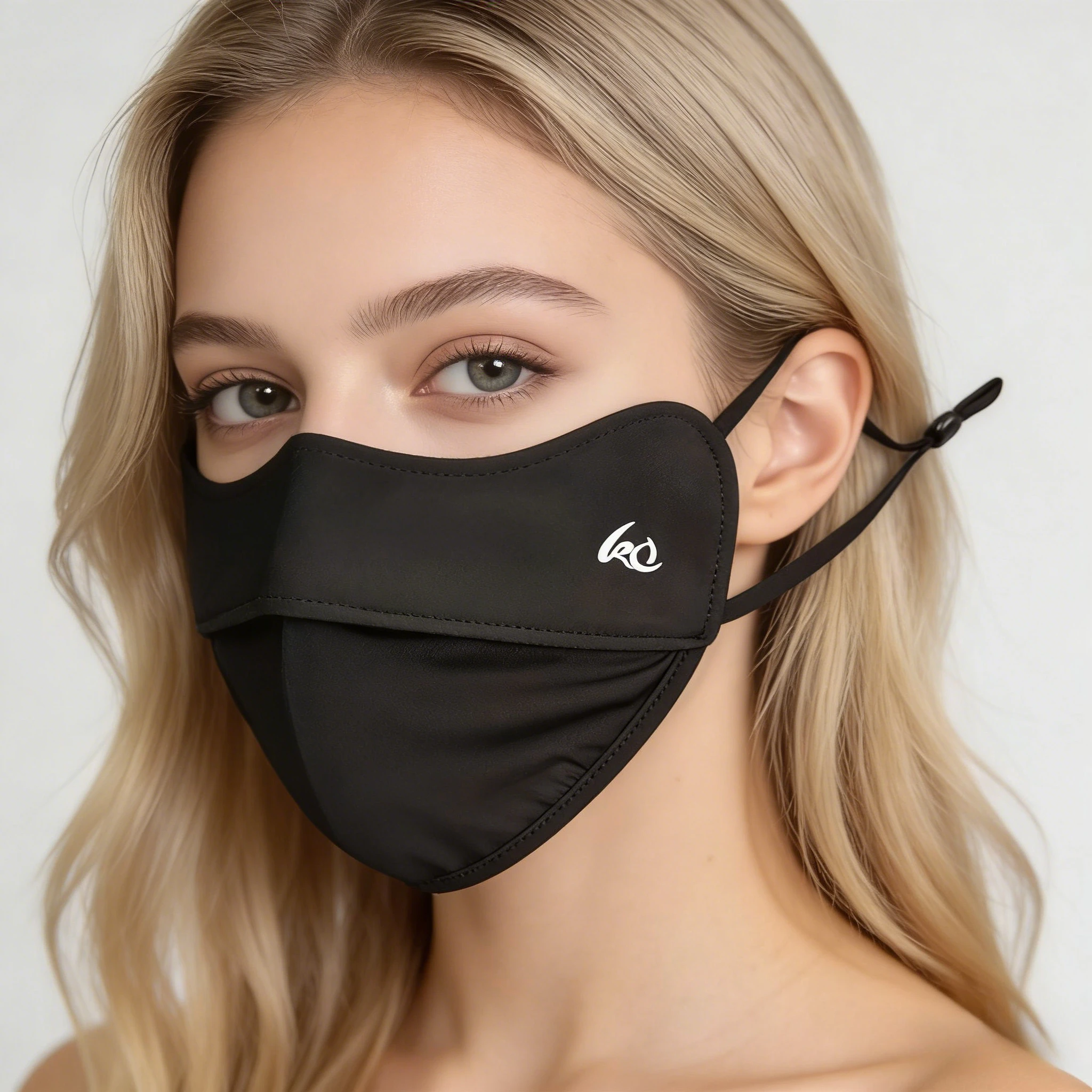 

Summer Sunscreen Mask Ice Silk Breathable Eye Corner Sunshade Sports Mask Anti-ultraviolet Three-dimensional Fishbone Mask