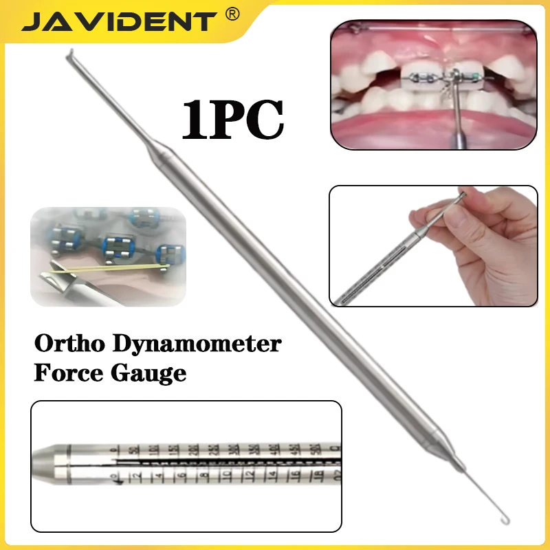1Pc Dental Orthodontic Dynamometer Stress Tension Meter Force Gauge Elastics Autoclavable Dentistry Measuring Therapy Tool