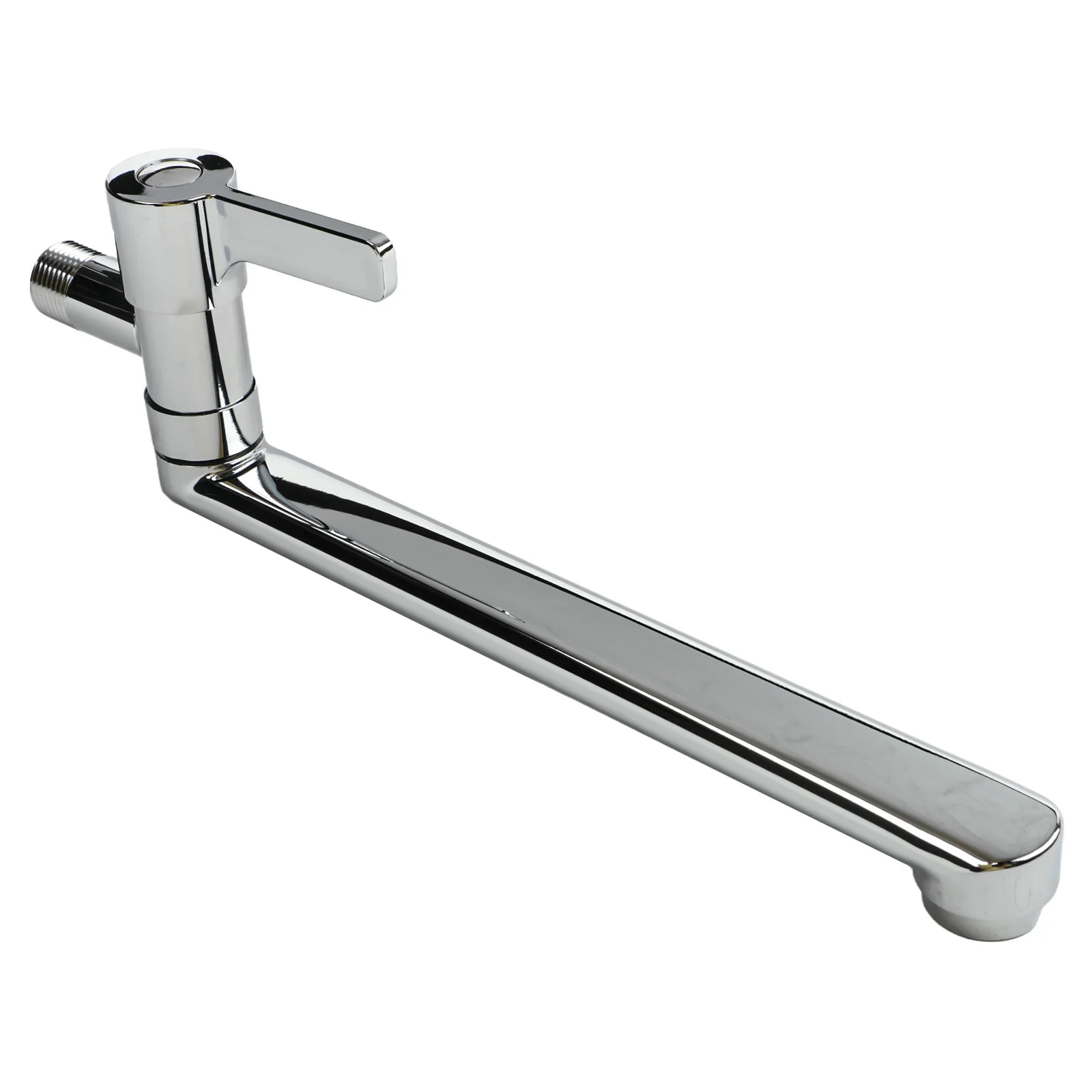 30cm Extended Faucet Splash-free Faucet Design Valve Wall Flexible Faucet Long-lasting Performance Rotating Functionality