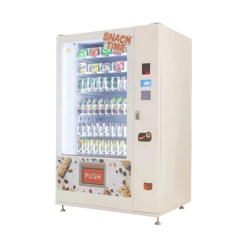 Snack Drink Vending Machine Large Capacity Dual Temperature Anti Theft Supermarket Store Customized
