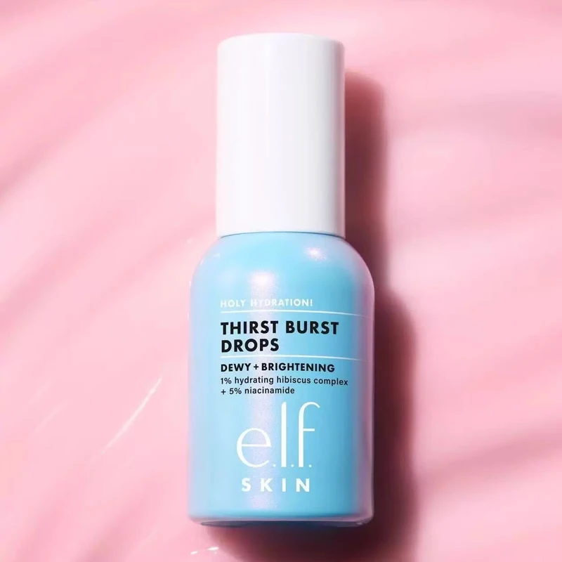 Elf Thirst Burst Gocce Schiarente Primer per essenza schiarente e idratante Balsamo per labbra Protegge le labbra Impostazione Spray Primer verde