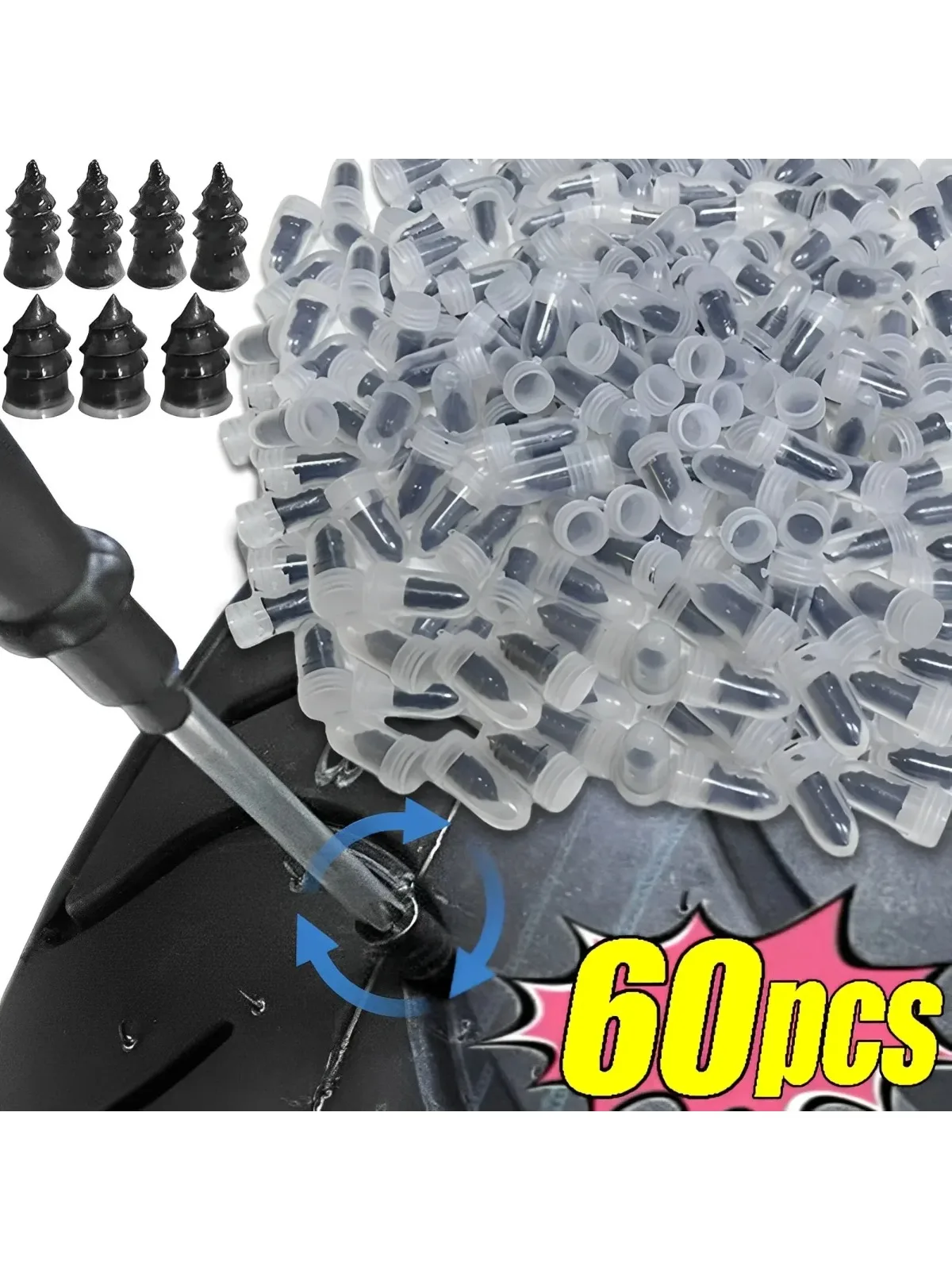 AliExpress NONE Professional Vacuum Tire Repair Nails Rubber Metal Puncture Repair Tools for Car Motorcycle Truck Scooter Bike Accessories