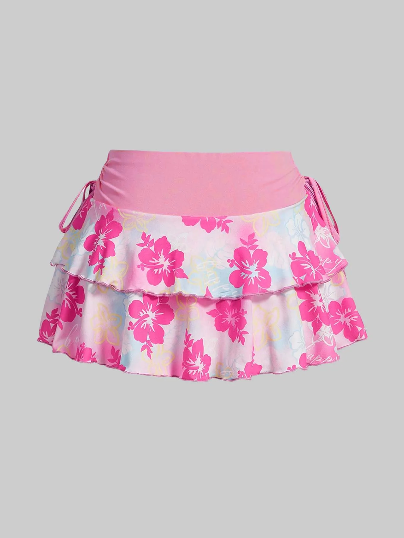 新しいスタイルのファッショナブルでトレンディな、多用途でセクシーなプリント柄の女性用ハーフ丈スカート