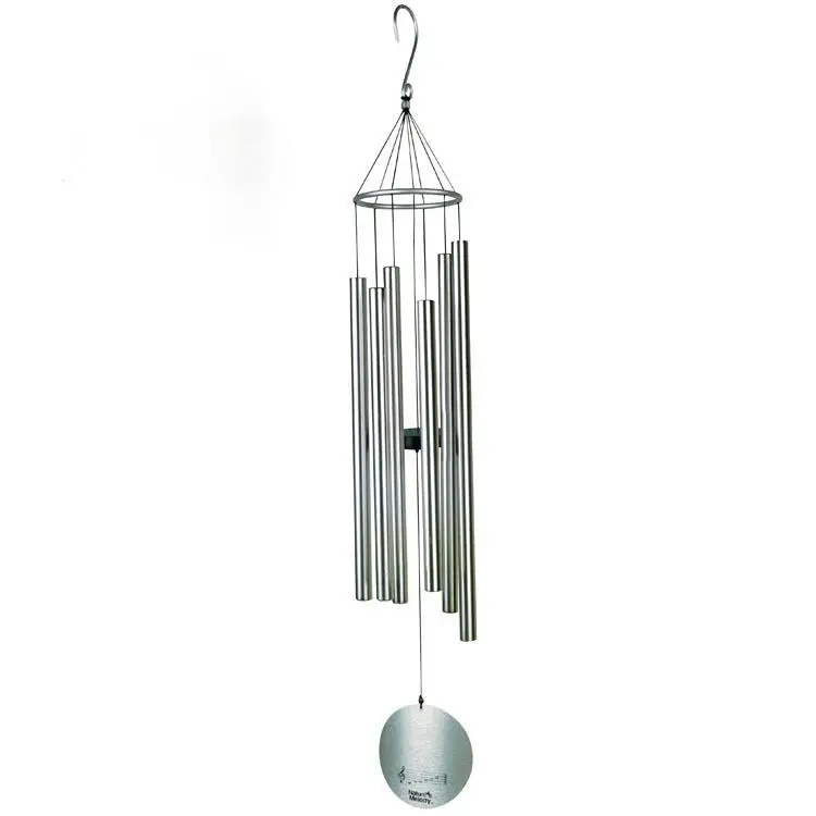 Pentatonic Wind Chime, 170cm Sand Grained Black Aluminum Chimes for Garden, Home Decor, Meditation, and Relaxation