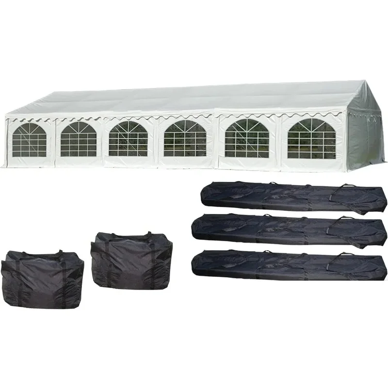 40'x20' Fire Retardant PVC Party Tent, Waterproof Canopy for Wedding, Garden Gazebo, Outdoor Event Shelter