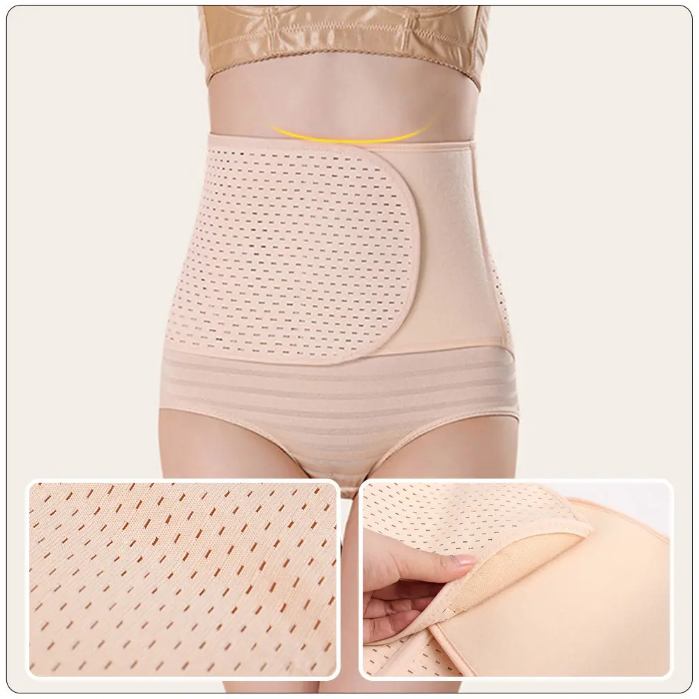 2pcs-premium-breathable-postpartum-belly-band-ergonomic-invisible-waist-support-strap-for-pelvic-recovery-hip-lift-and-abdominal