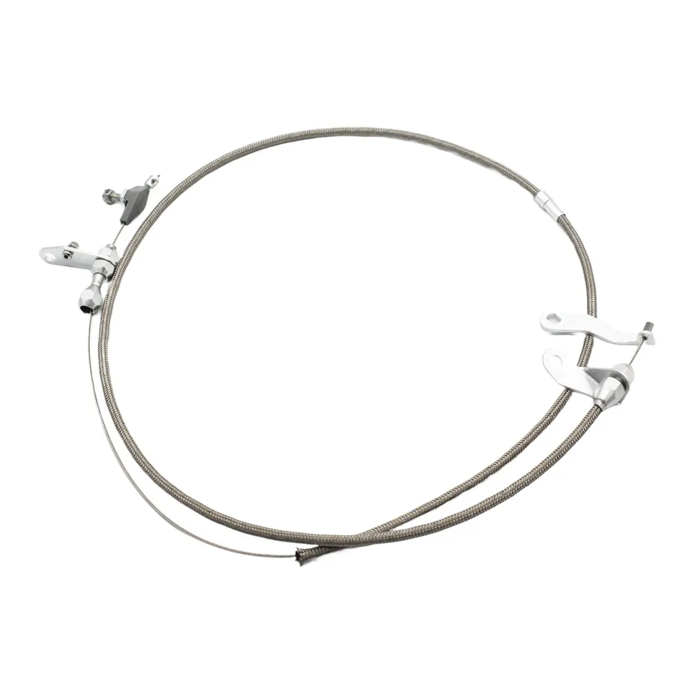 Car Throttle Cable Wire For Ford C-4 Stainless Kick Down Cable Transmission Kickdown Trans Stainless Steel Exterior Parts