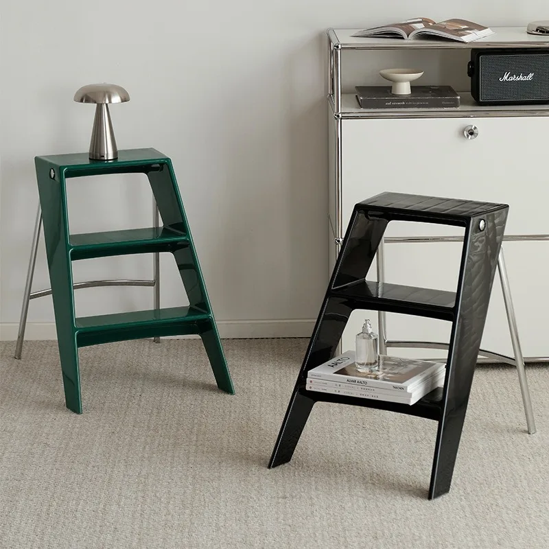Household ladder rack ins side few folding indoor multi-function shelf Internet celebrity