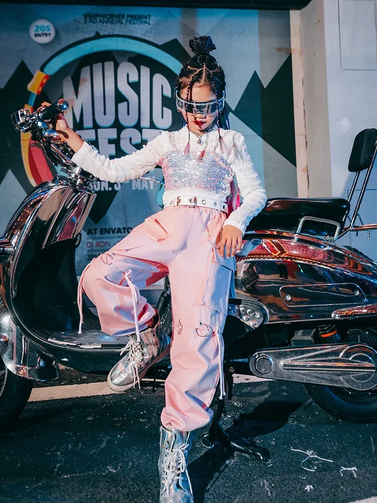 

Одежда для городских танцев K-pop, подиумная модель подиума, одежда для шоу, модная одежда для джазовых танцев для девушек, костюм для выступлений