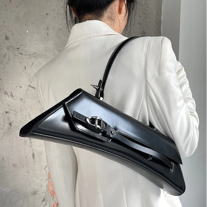 Genuine Leather Underarm Bag Luxury Designer Handbags For Women 2024 New In Fashion High Quality Silver Color Lady Shoulder Bags