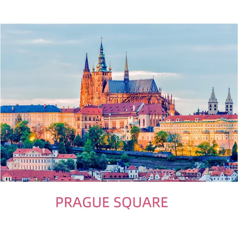 150 قطعة أنبوب اختبار صغير بانوراما الألغاز براغ مربع الضغط لعبة Landamark لغز الثلاجة لغز لعبة الأسرة الديكور #3