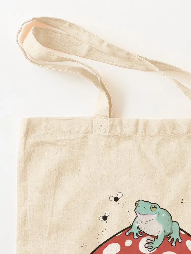 Mushroom Frog Tote Bag sacs de shopping Large bags for women the tote bag shopper bag women canvas