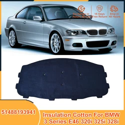 51488193941 Heat Sound Insulation Cotton Pad for BMW 3 Series E46 320i 325i 328i 330i Car Accessories Soundproof Firewall Cover