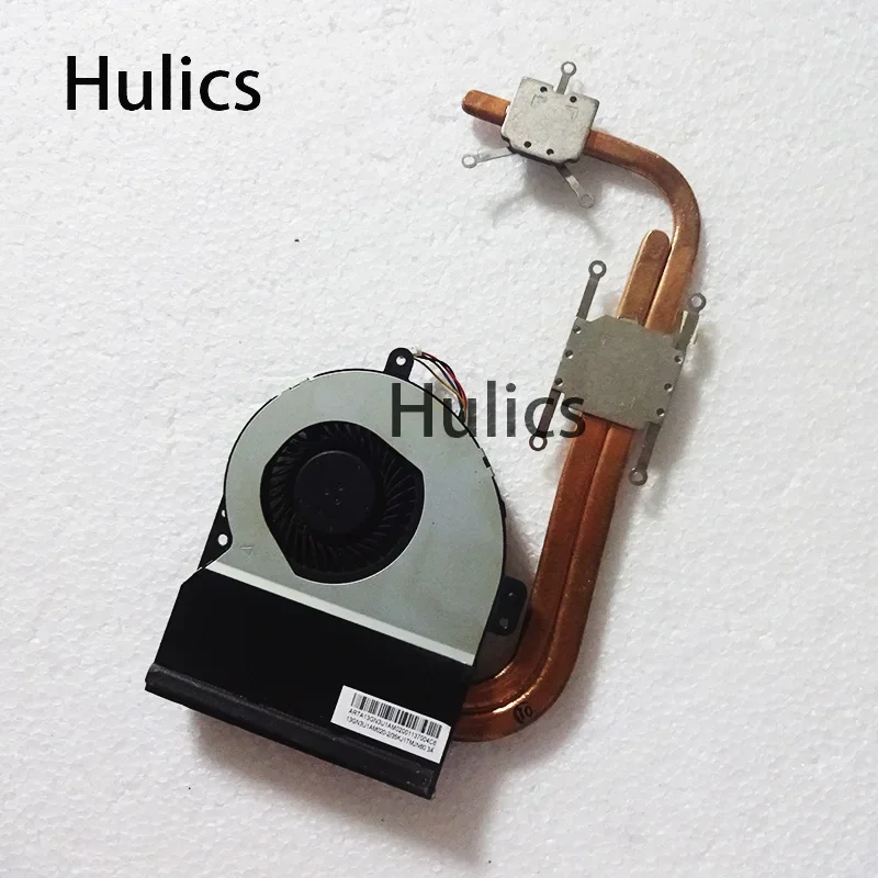 Hulics Used For ASUS K43 K43SV K43SJ K43S K43SM X43S A43S 13GN3U1AM020 Laptop Cooling CPU GPU HEATSINK FAN