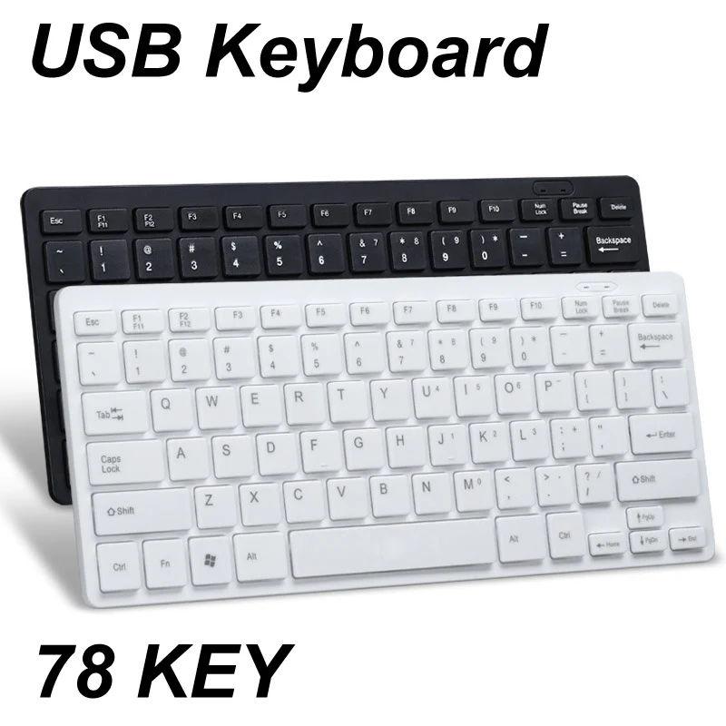 

78 Keys Mini Wired USB Keyboard Gaming Mechanical For PC Computer Laptop Notebook Mobile phones tablets