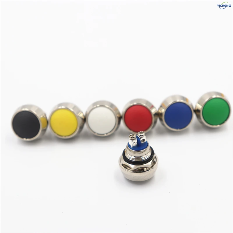 10개 12mm 순간 금속 버튼 스위치
