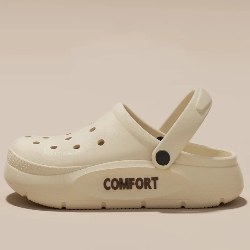 Dames Heren Slippers Zomer Antislip Paar Holle Bedekte Teen Binnen Buiten Casual Dikke Bodem Sandalen voor Thuis Volwassenen