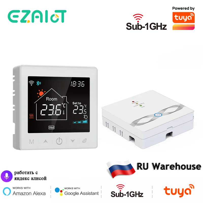 EZAIoT Warm Floor Thermostat Wireless WiFi Thermoregulator for Gas Boiler Heating Controller Tuya Smart Alexa Google Home